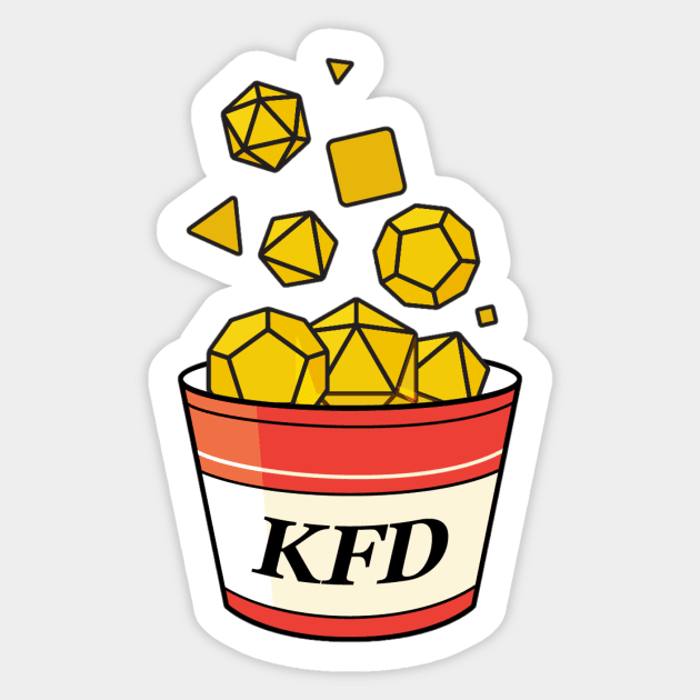 KFD Bucket Logo Sticker by KYFriedDice